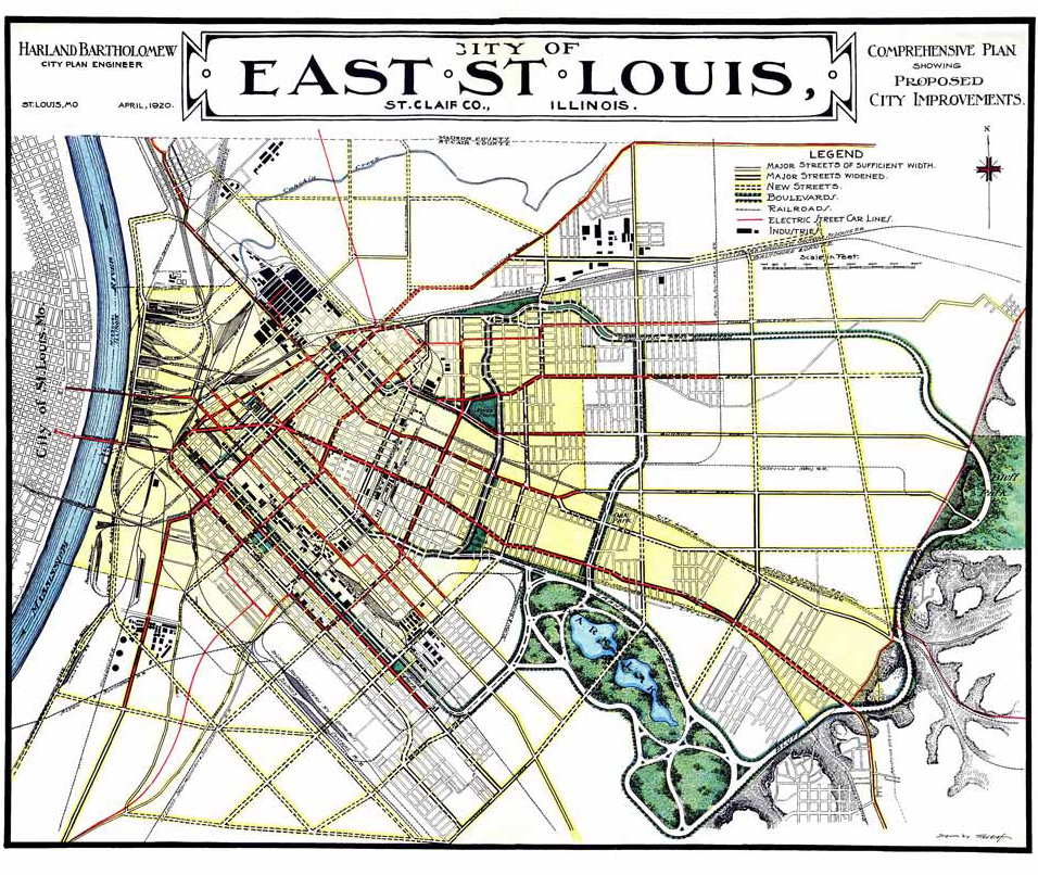 St Louis Illinois Map The American Bottom